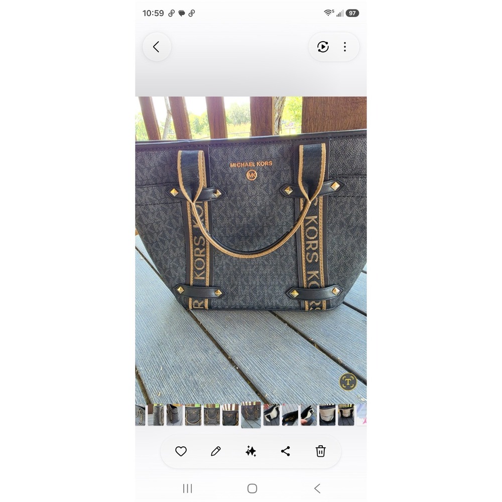Michael Kors Maeve Small Logo Convertable Open Tote